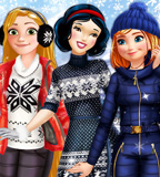 Princesses Winter Fun Princesses Winter Fun