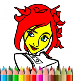 BTS Cute Girl Coloring BTS Cute Girl Coloring