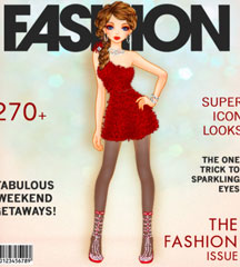 Fashion Magazine Cover Dress Up