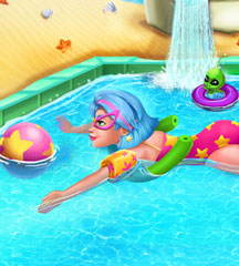 Galaxy Girl Swimming Pool Galaxy Girl Swimming Pool