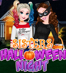 Sisters Halloween Night